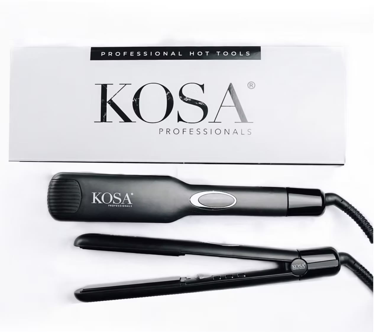 KOSA Professionals flat iron product photography on white