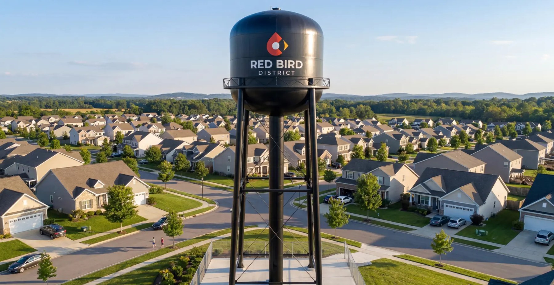 A public district with a private-sector brand — built to attract visitors, tenants, and investment.