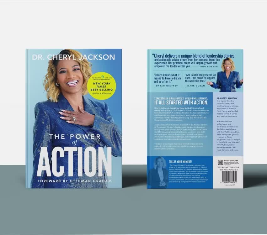 The Power of Action book cover for Dr. Cheryl Jackson