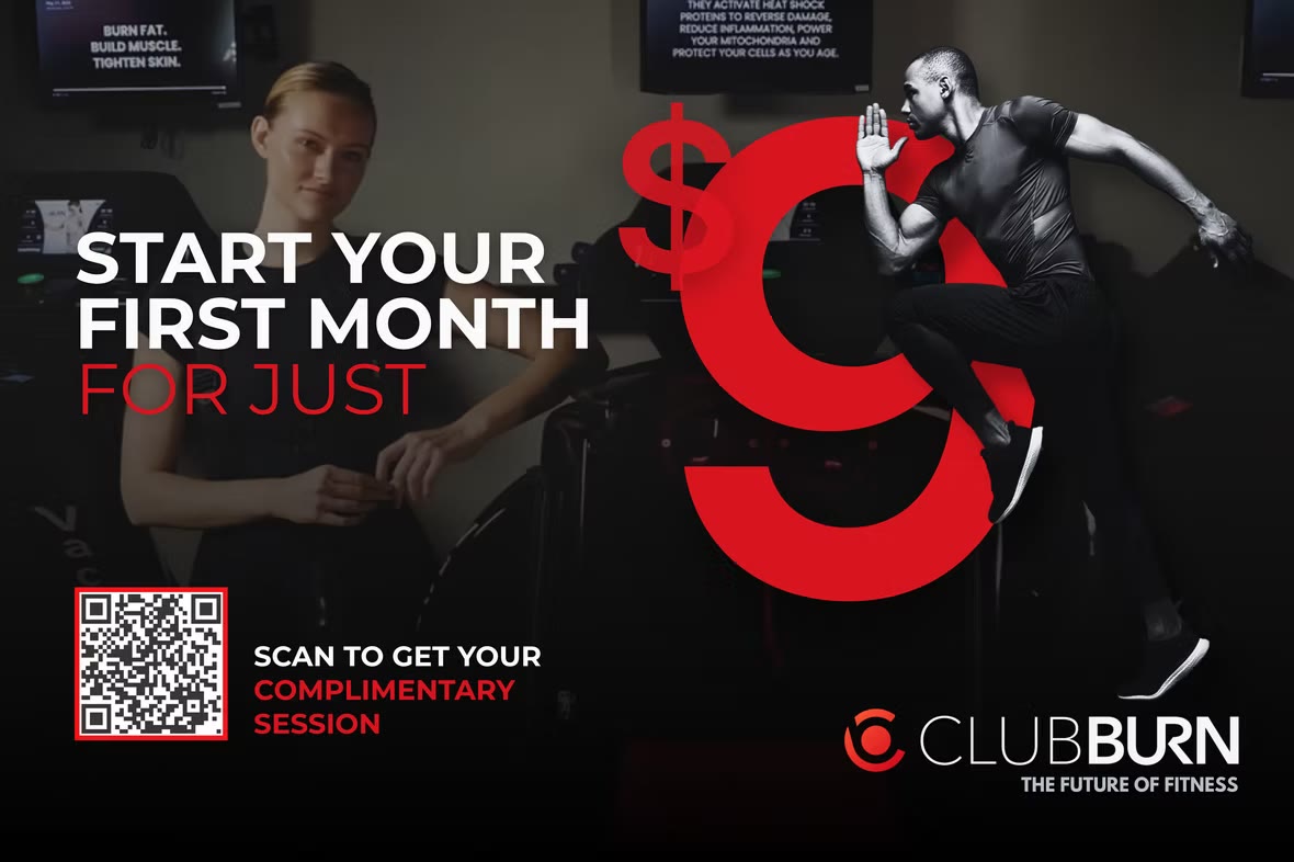 Club Burn brand identity and promotional design