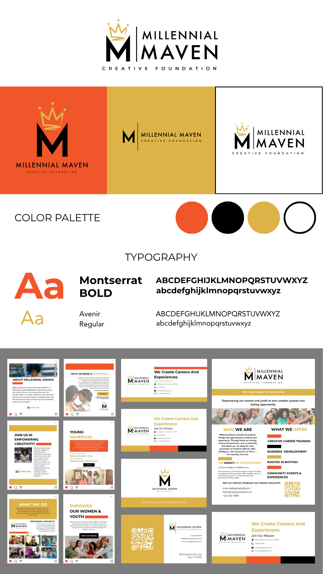 Millennial Maven Creative Foundation branding kit