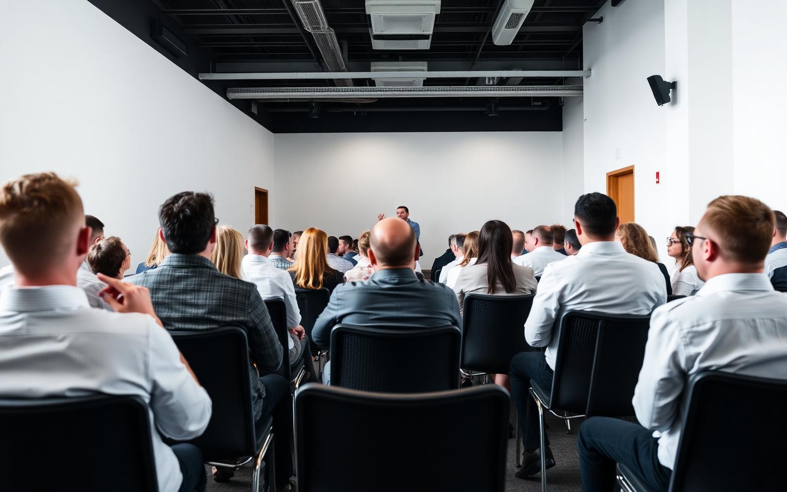 A full breakout session room during the summit